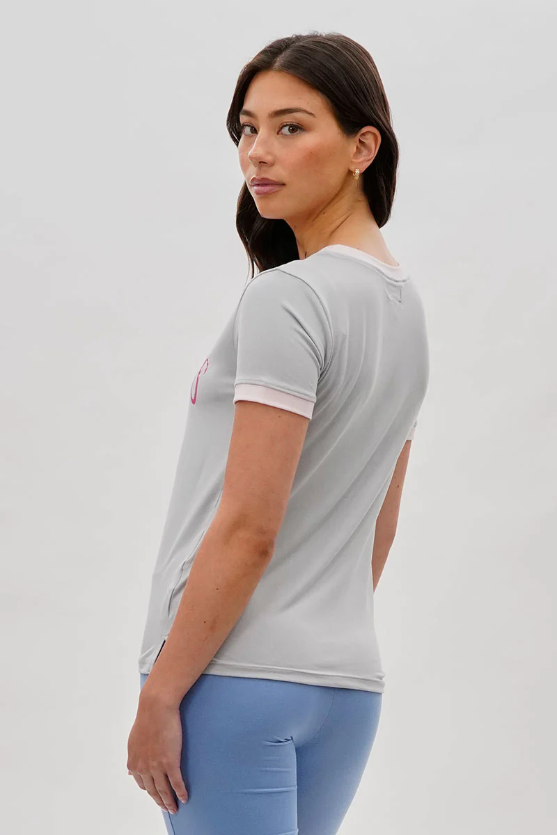Stylexchange Vintage Cowgirl Graphic Ringer Tee - Grey - Image 3