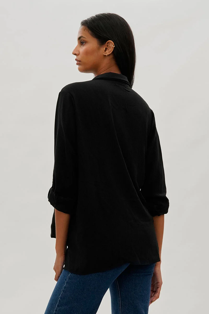 Stylexchange Vintage Button Up Utility Shirt - Black - Image 3