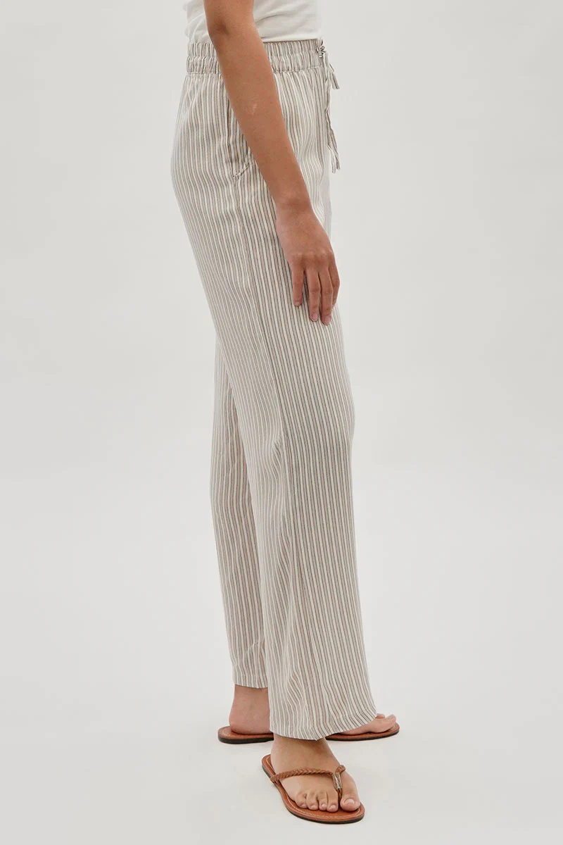 International INC Company Striped Wide Leg Pants - Beige - Image 2