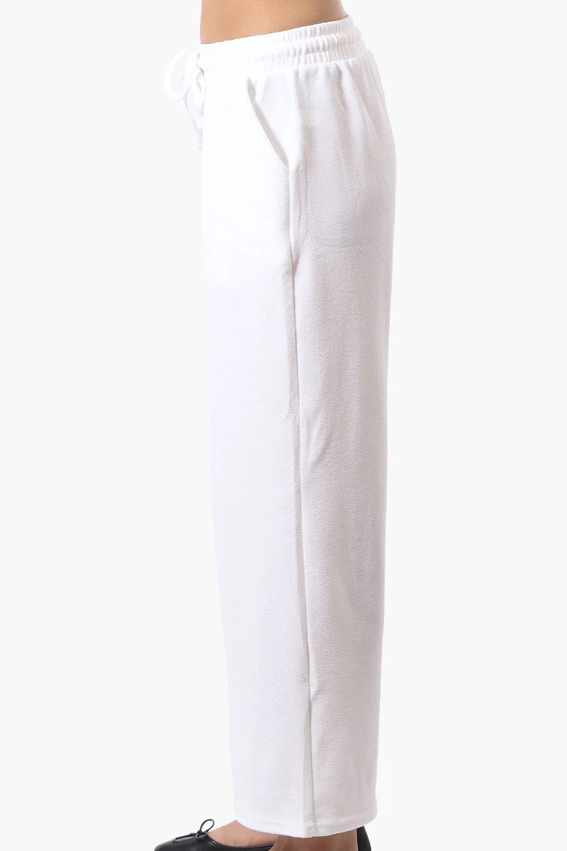 Runaway Bay Tie Waist Wide Leg Pants - White - Image 2