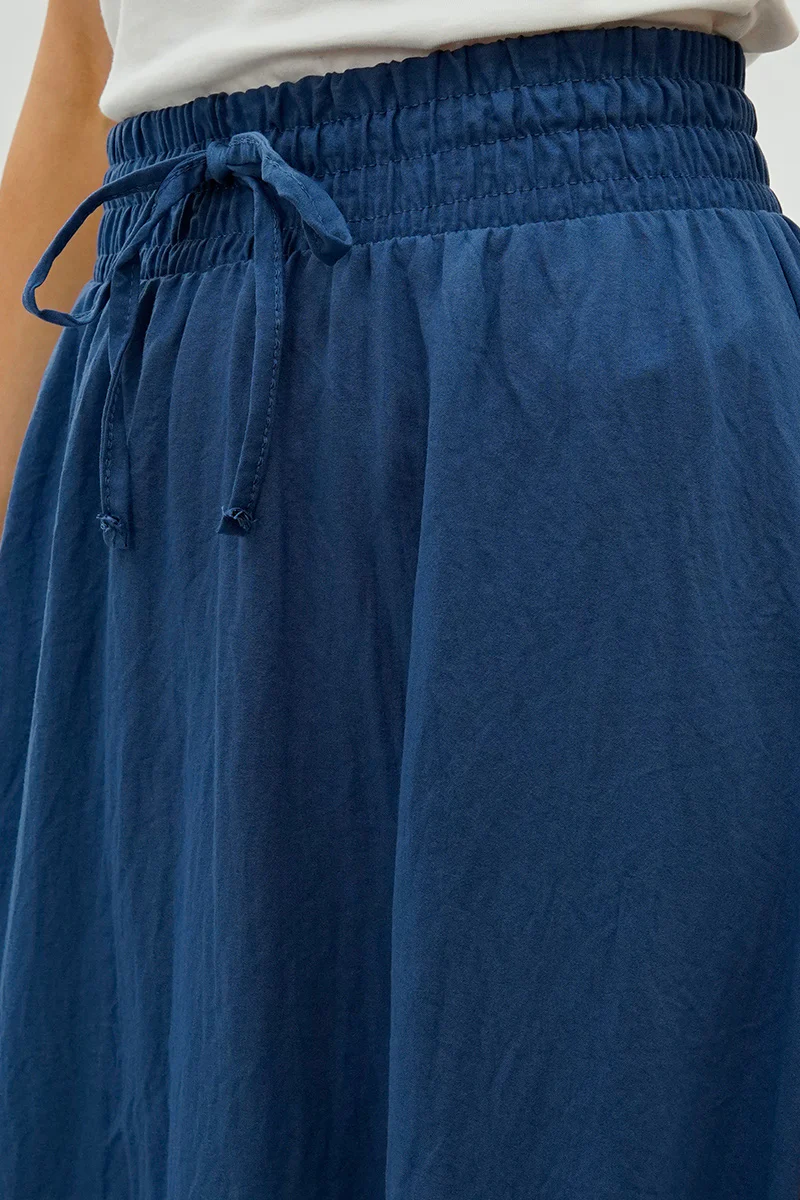 Runaway Bay Tiered Cinched Skirt - Blue - Image 4