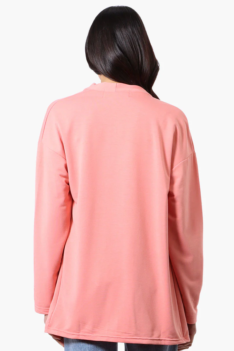 Runaway Bay Sport Long Sleeve Wrap Cardigan - Pink - Image 3
