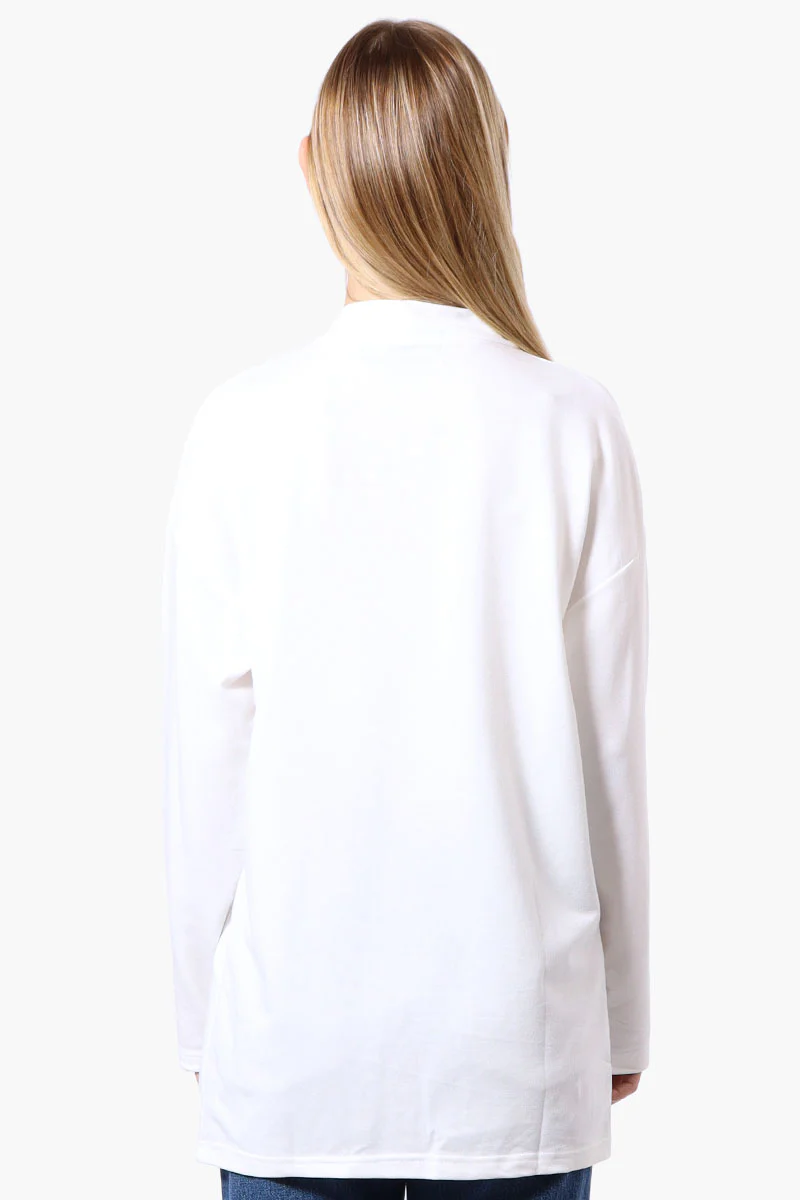 Runaway Bay Sport Long Sleeve Wrap Cardigan - White - Image 3