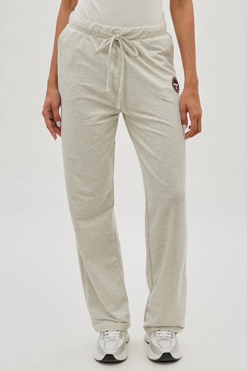 Fahrenheit Wide Leg Drawstring Sweatpants - Cream