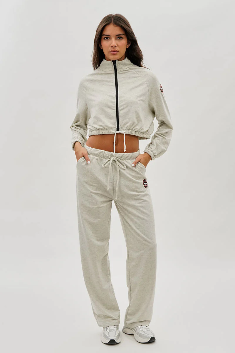 Fahrenheit Wide Leg Drawstring Sweatpants - Cream - Image 5