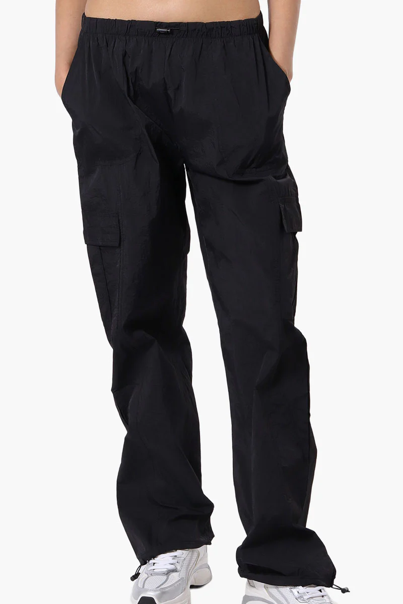 Urbanology Parachute Cargo Pants - Black