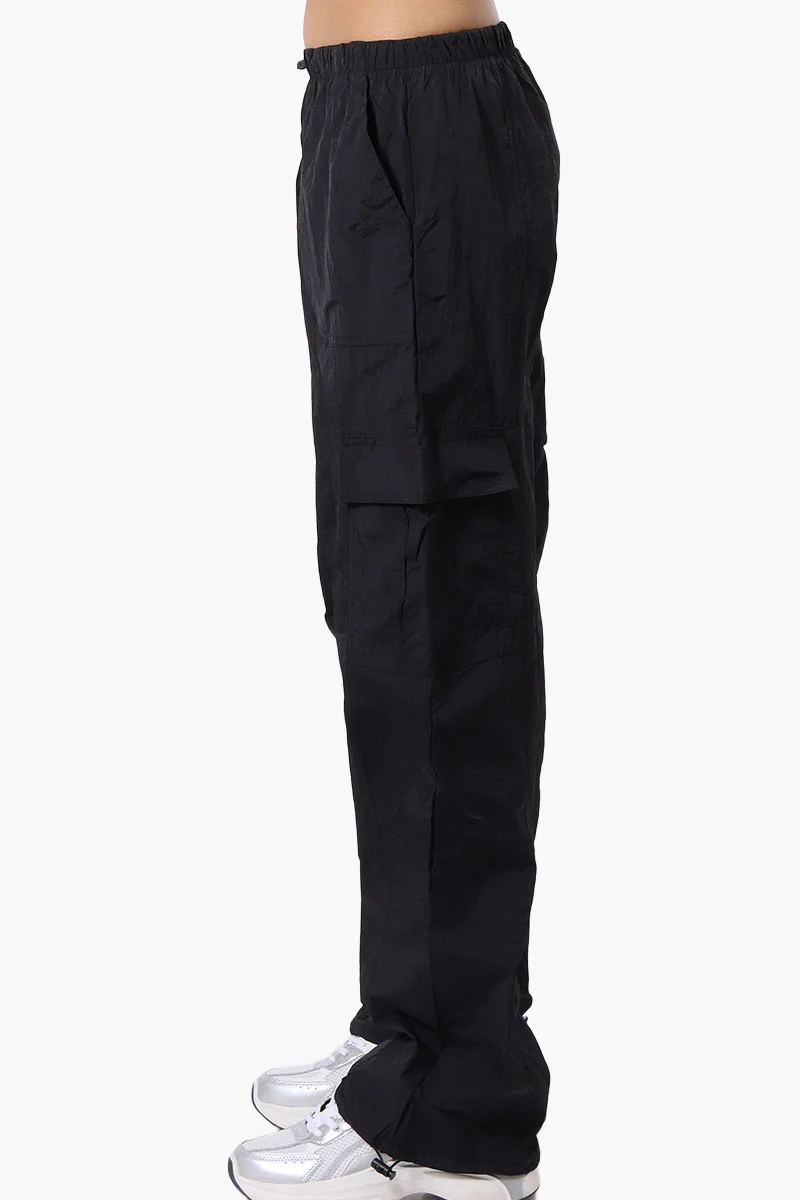 Urbanology Parachute Cargo Pants - Black - Image 2