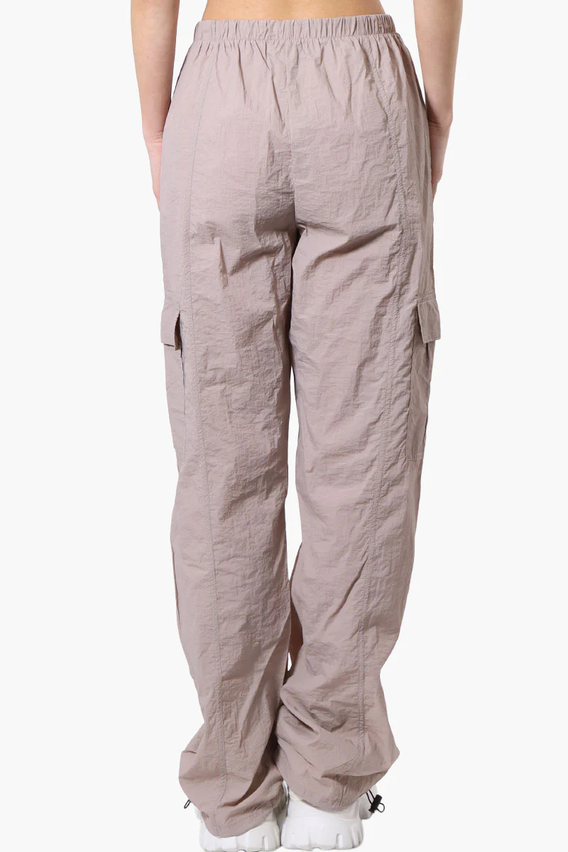 Urbanology Parachute Cargo Pants - Beige - Image 3