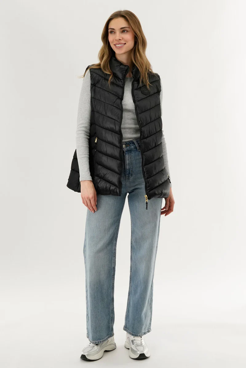 Canada Weather Gear Chevron Quilted Vest - Black - Image 5