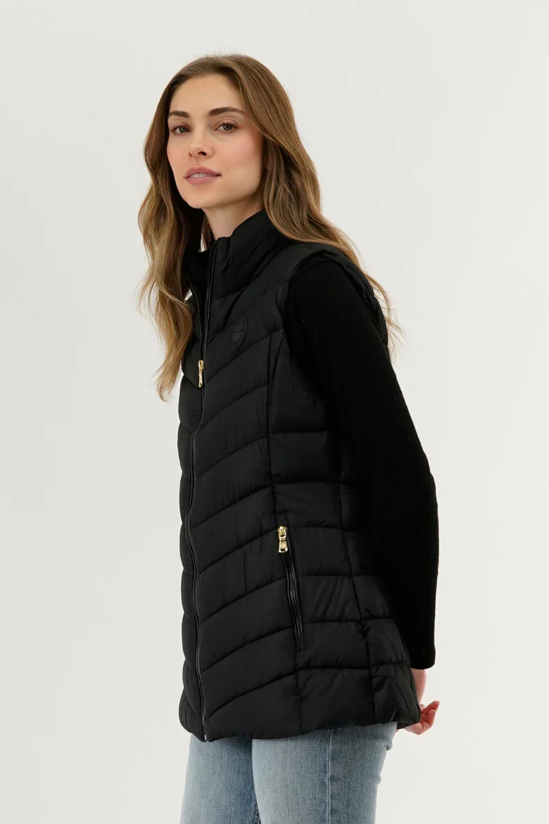 Canada Weather Gear Chevron Quilted Vest - Black - Image 2