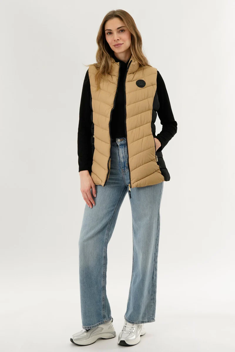 Canada Weather Gear Chevron Quilted Vest - Camel - Image 5