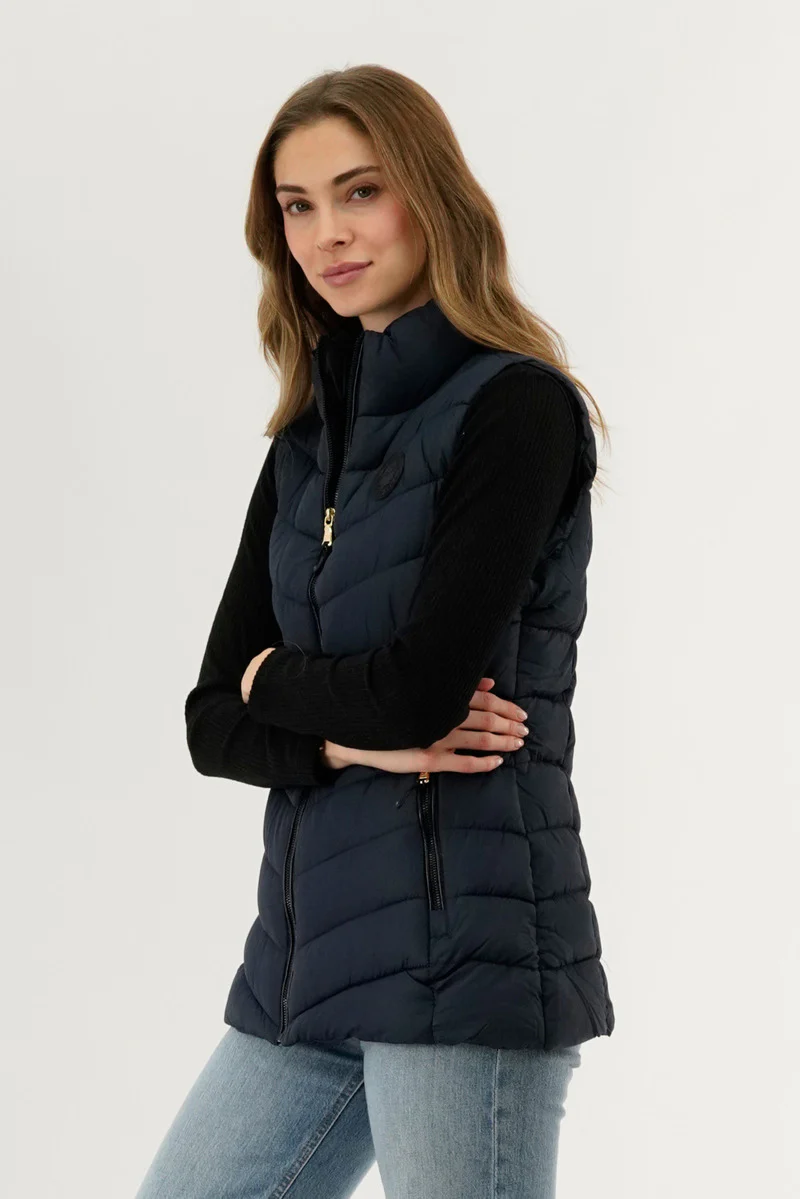 Canada Weather Gear Chevron Quilted Vest - Navy - Image 2
