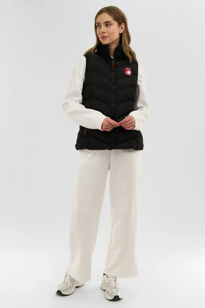 Canada Weather Gear Chevron Bubble Vest - Black - Image 5