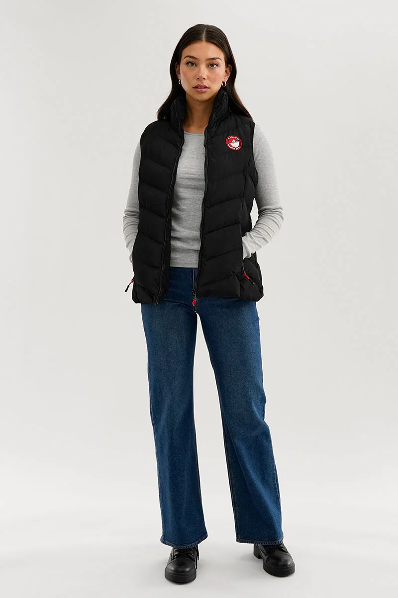 Canada Weather Gear Chevron Bubble Vest - Black - Image 5