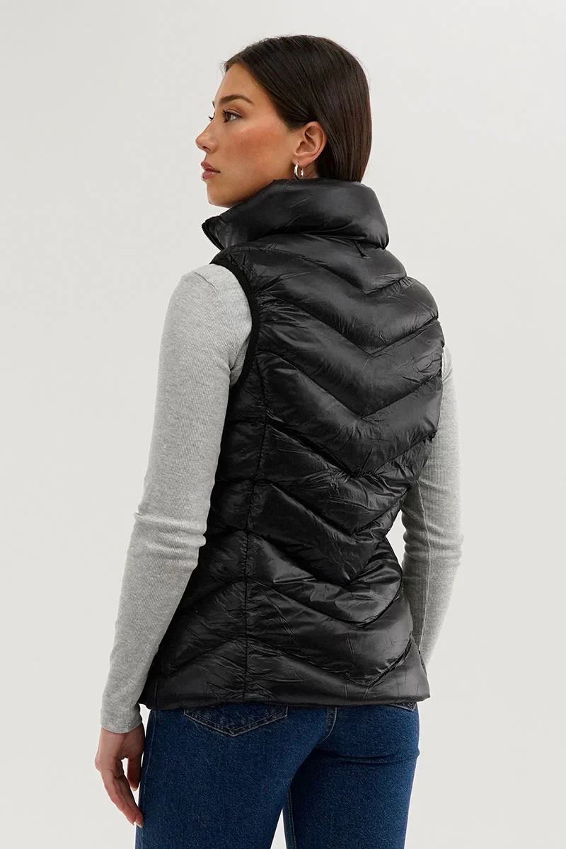 Canada Weather Gear Chevron Bubble Vest - Black - Image 3