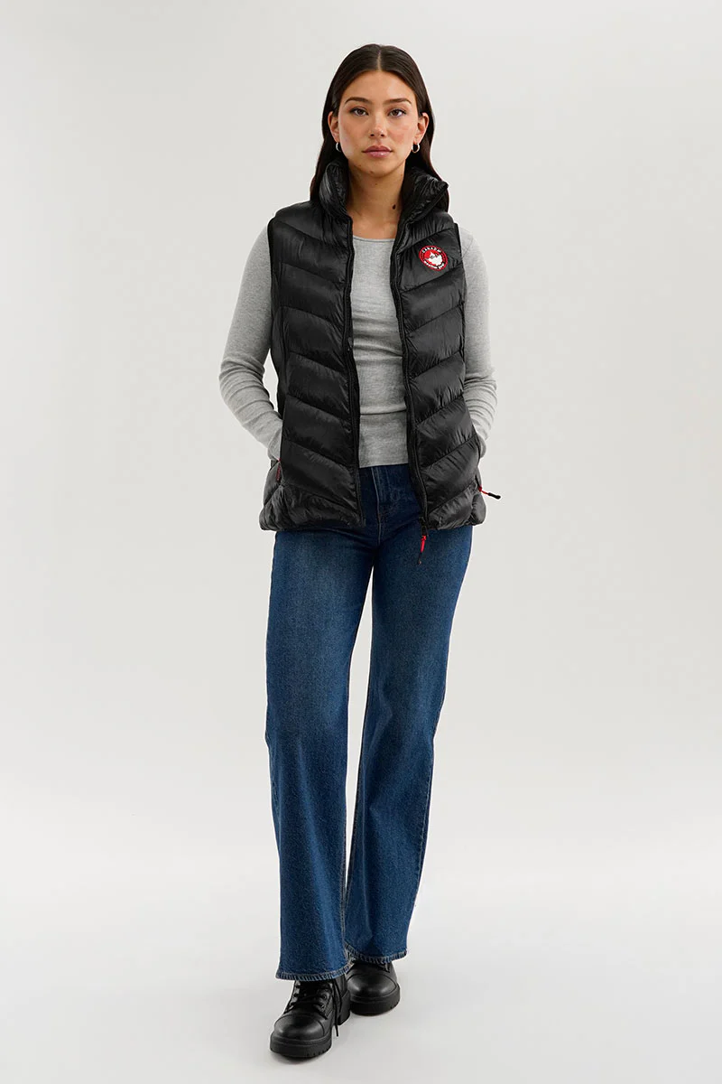 Canada Weather Gear Chevron Bubble Vest - Black - Image 5