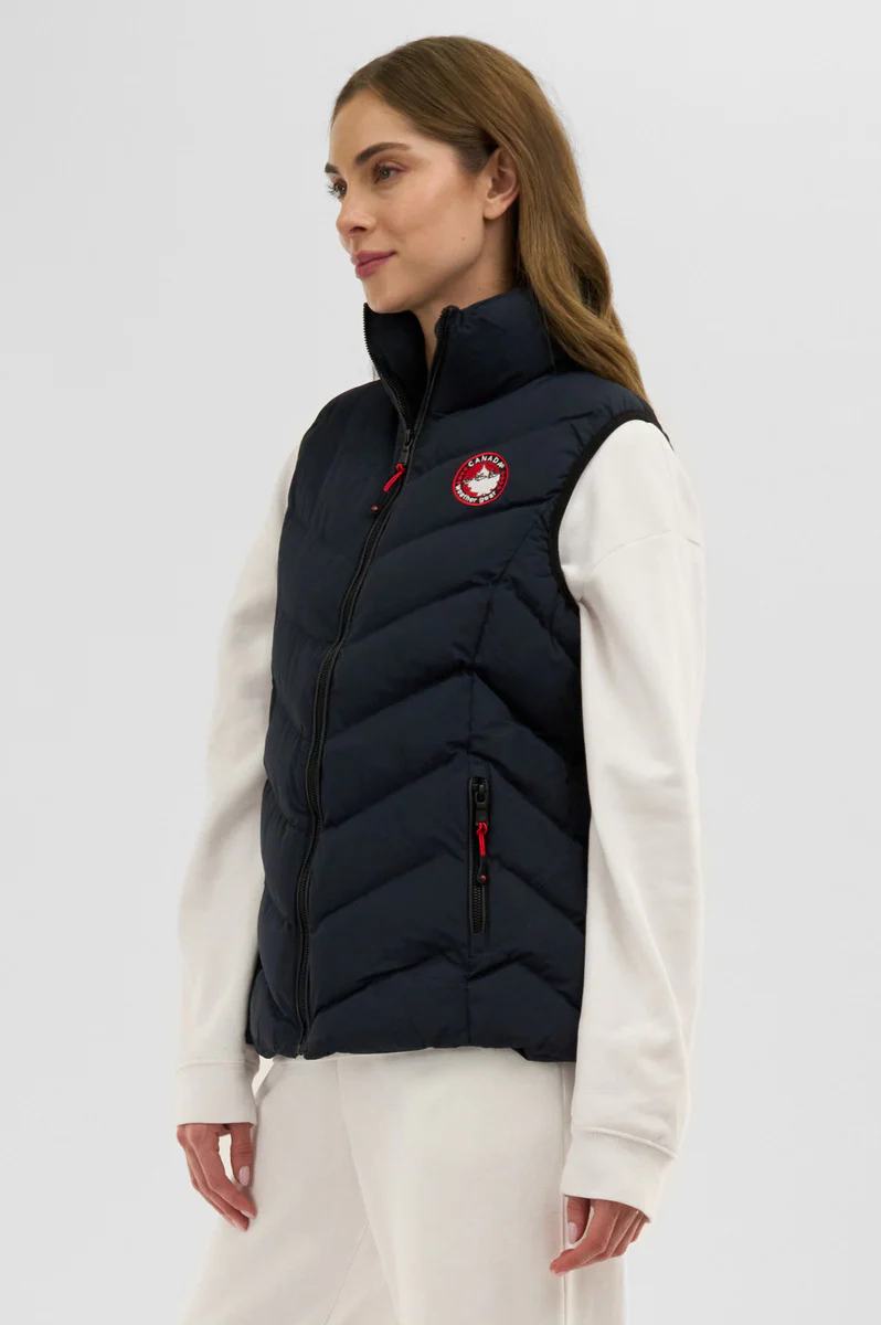 Canada Weather Gear Chevron Bubble Vest - Navy - Image 2