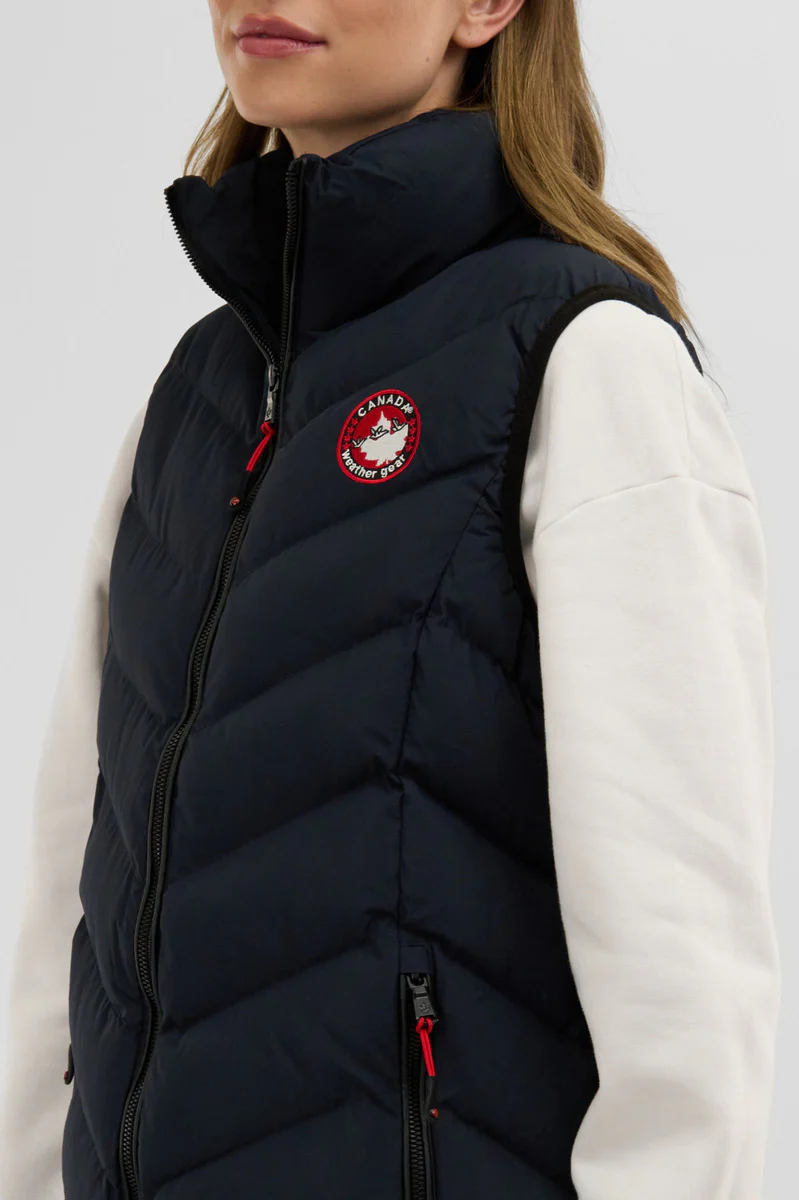 Canada Weather Gear Chevron Bubble Vest - Navy - Image 4
