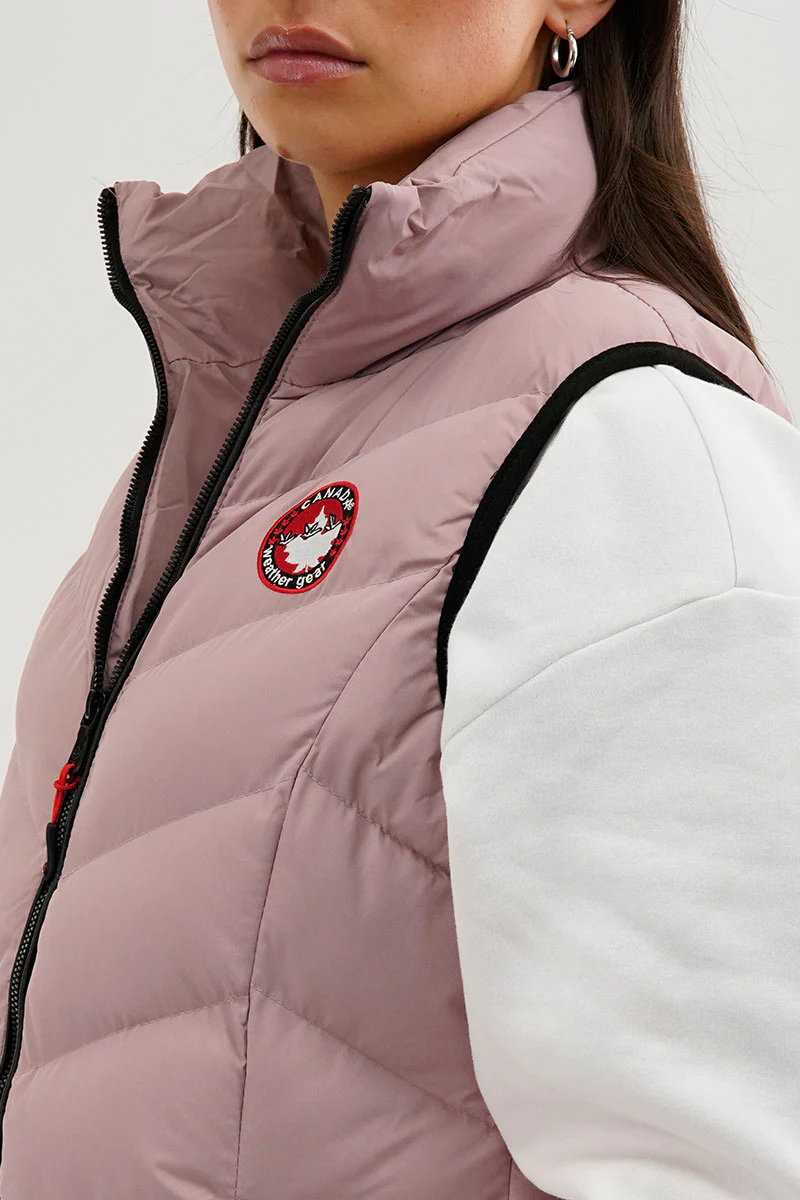 Canada Weather Gear Chevron Bubble Vest - Pink - Image 4