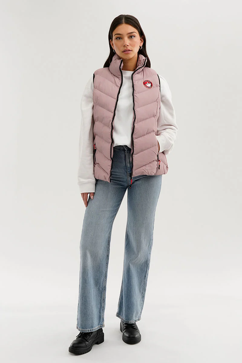 Canada Weather Gear Chevron Bubble Vest - Pink - Image 5