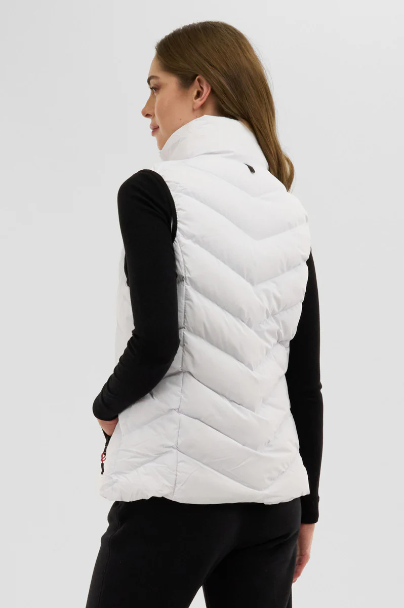 Canada Weather Gear Chevron Bubble Vest - White - Image 3