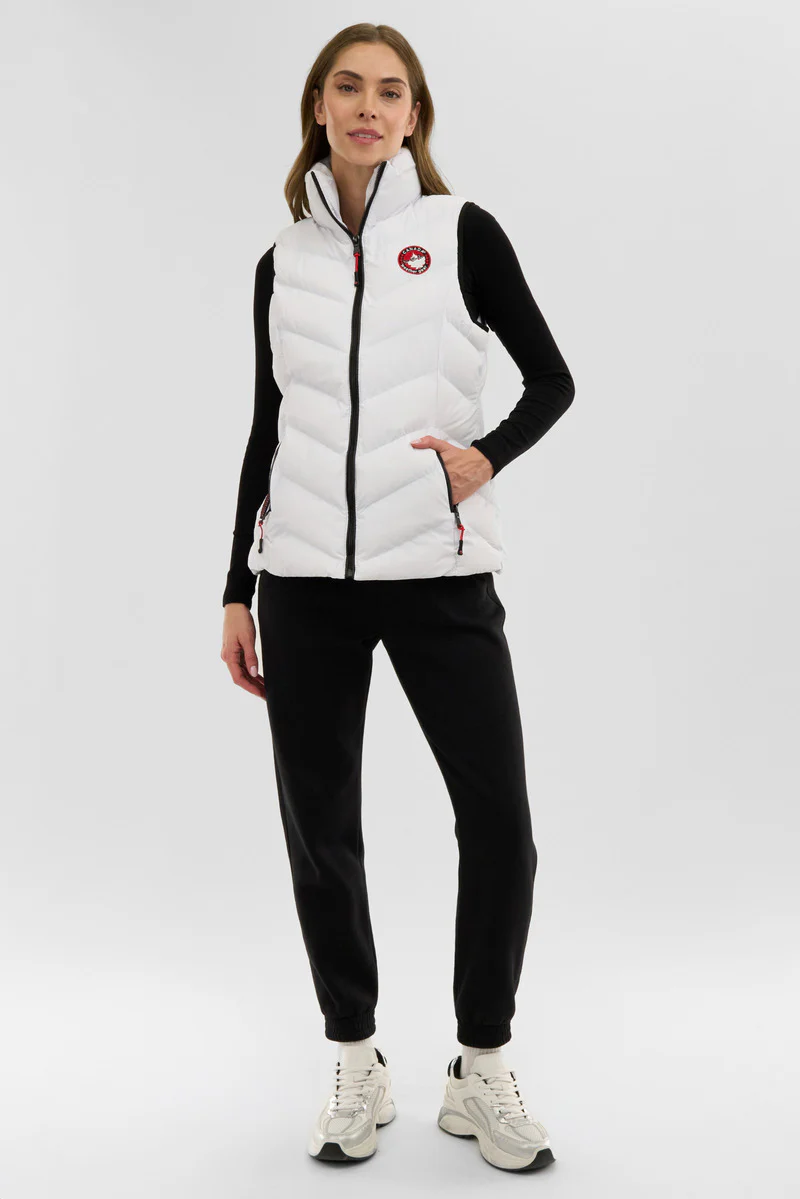 Canada Weather Gear Chevron Bubble Vest - White - Image 5