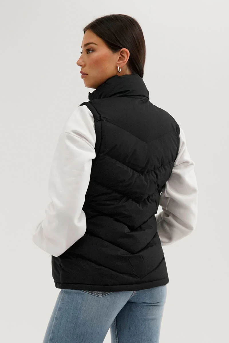 Canada Weather Gear Chevron Puffer Vest - Black - Image 3