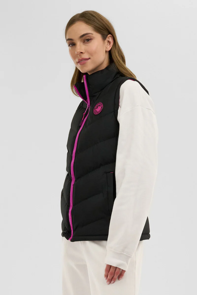 Canada Weather Gear Chevron Puffer Vest - Black - Image 2