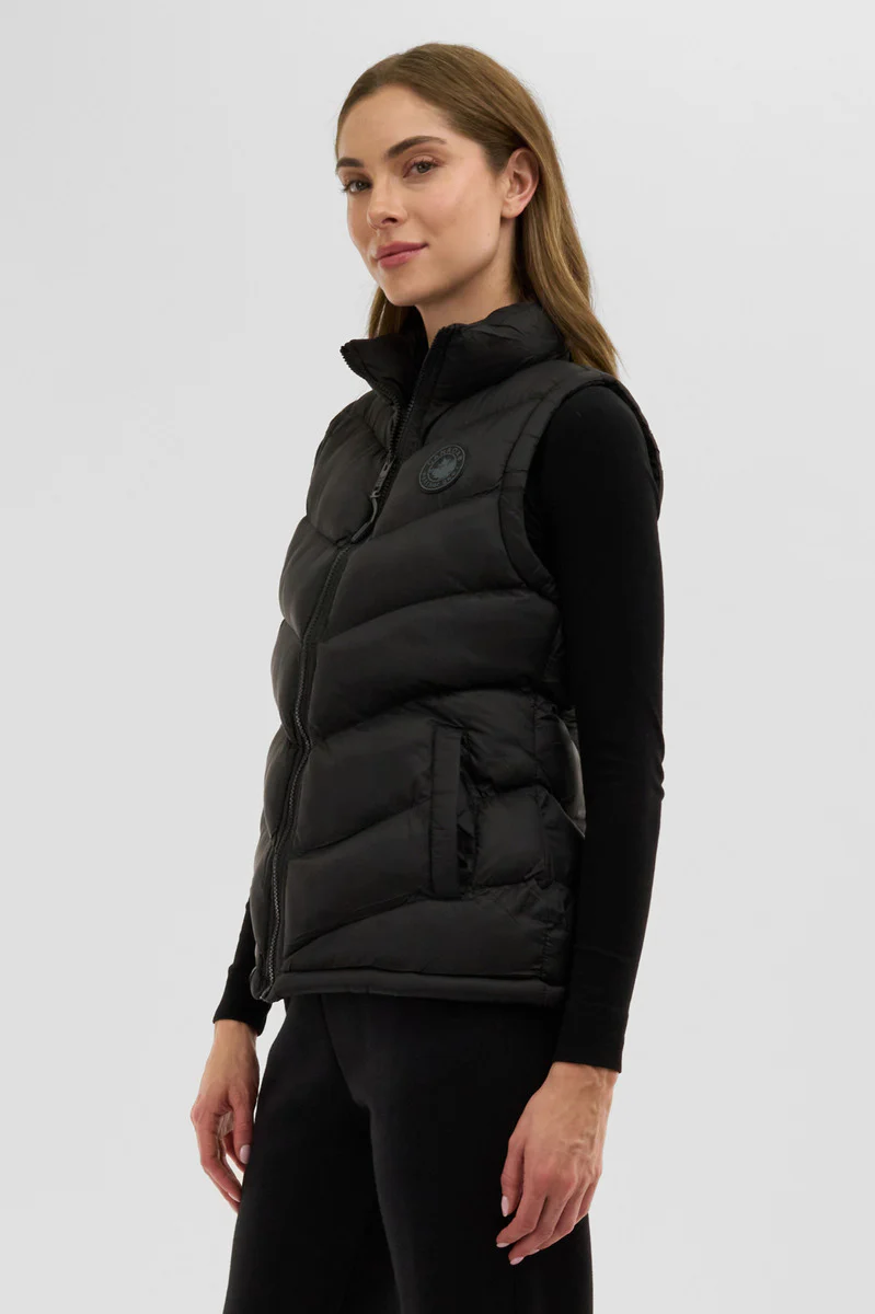 Canada Weather Gear Chevron Puffer Vest - Black - Image 2