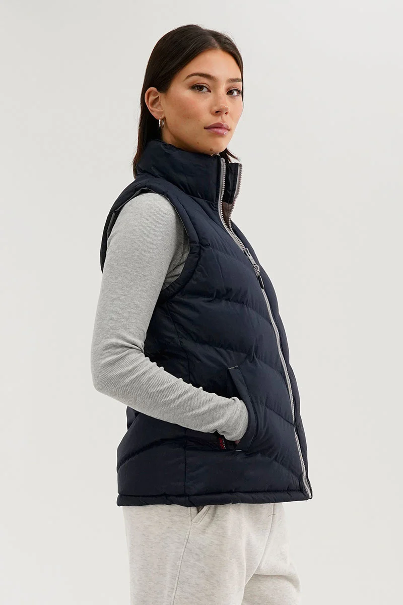 Canada Weather Gear Chevron Puffer Vest - Navy - Image 2