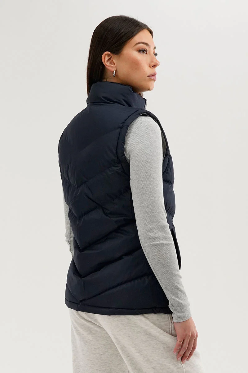 Canada Weather Gear Chevron Puffer Vest - Navy - Image 3