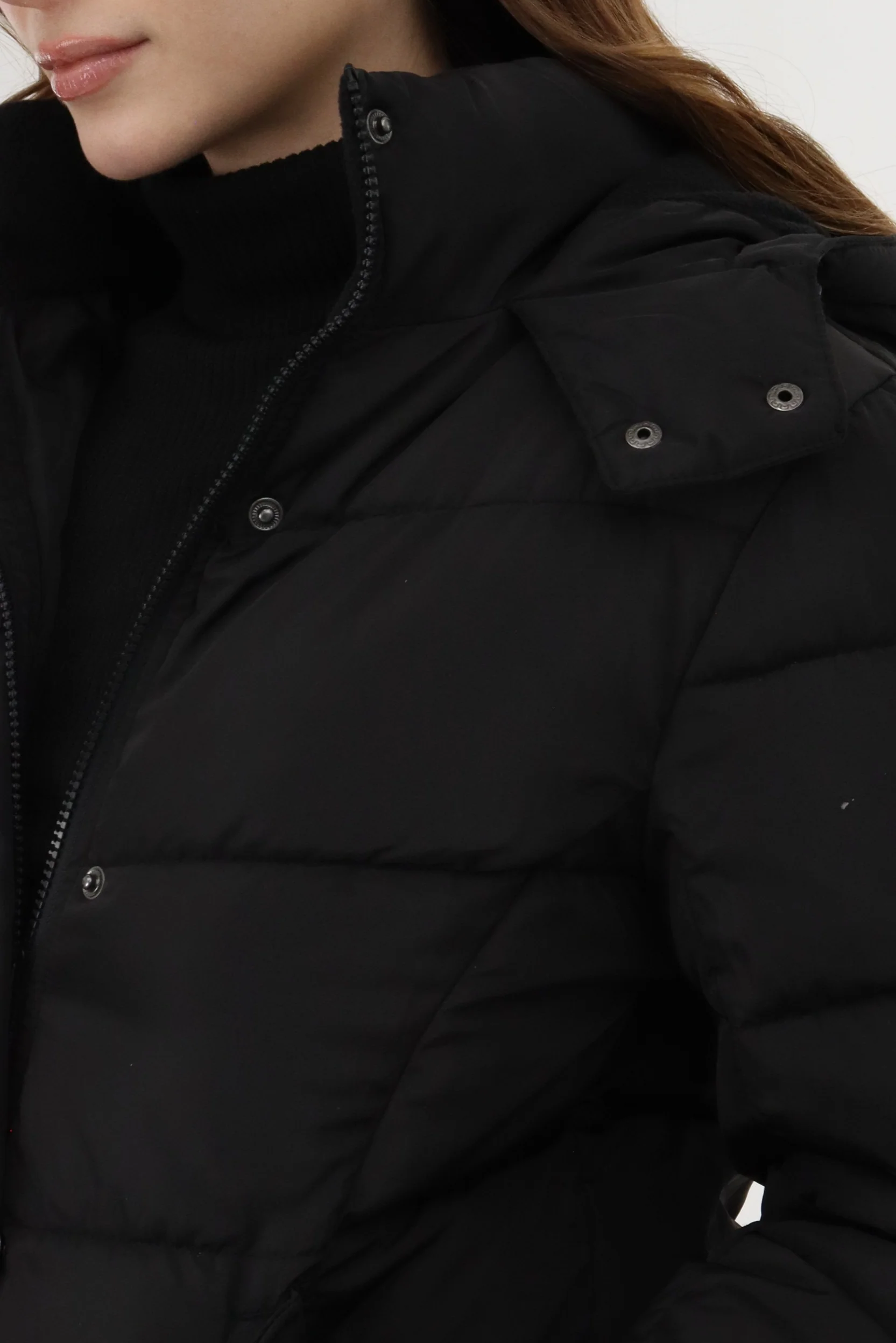 Canada Weather Gear Hooded Puffer Bomber Jacket - Black - Image 4