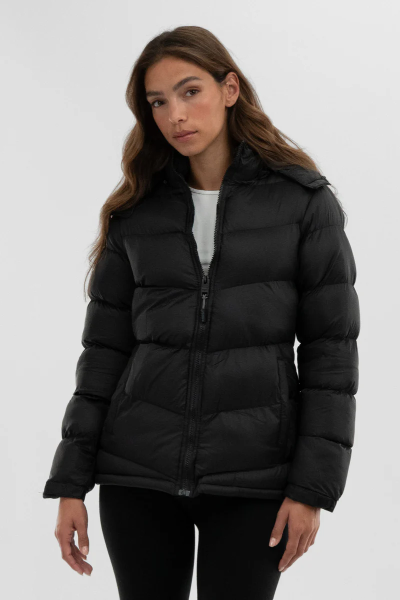 Canada Weather Gear Chevron Bomber Jacket - Black