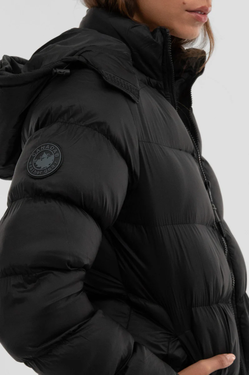 Canada Weather Gear Chevron Bomber Jacket - Black - Image 4