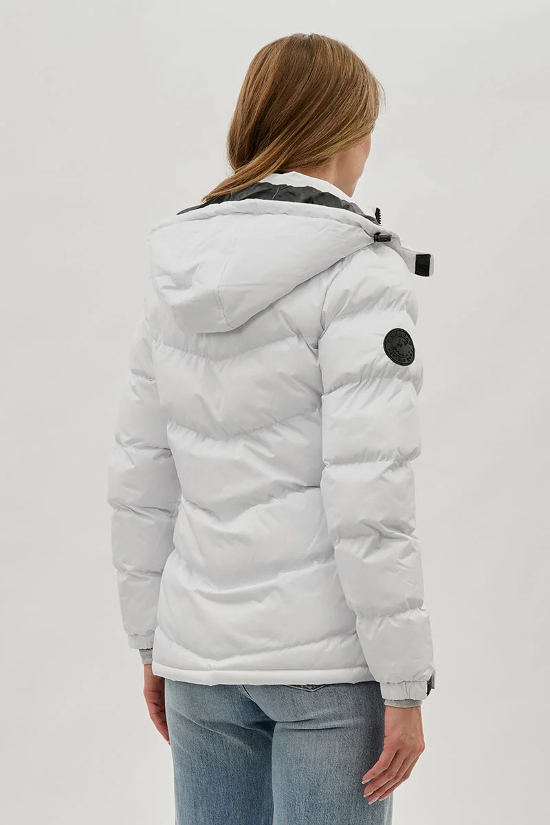 Canada Weather Gear Chevron Bomber Jacket - White - Image 3