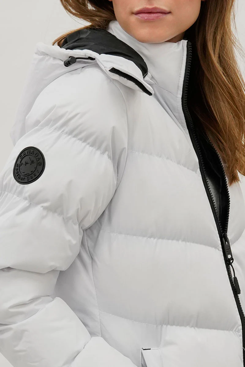Canada Weather Gear Chevron Bomber Jacket - White - Image 4