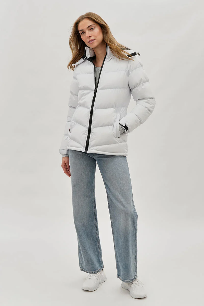 Canada Weather Gear Chevron Bomber Jacket - White - Image 5