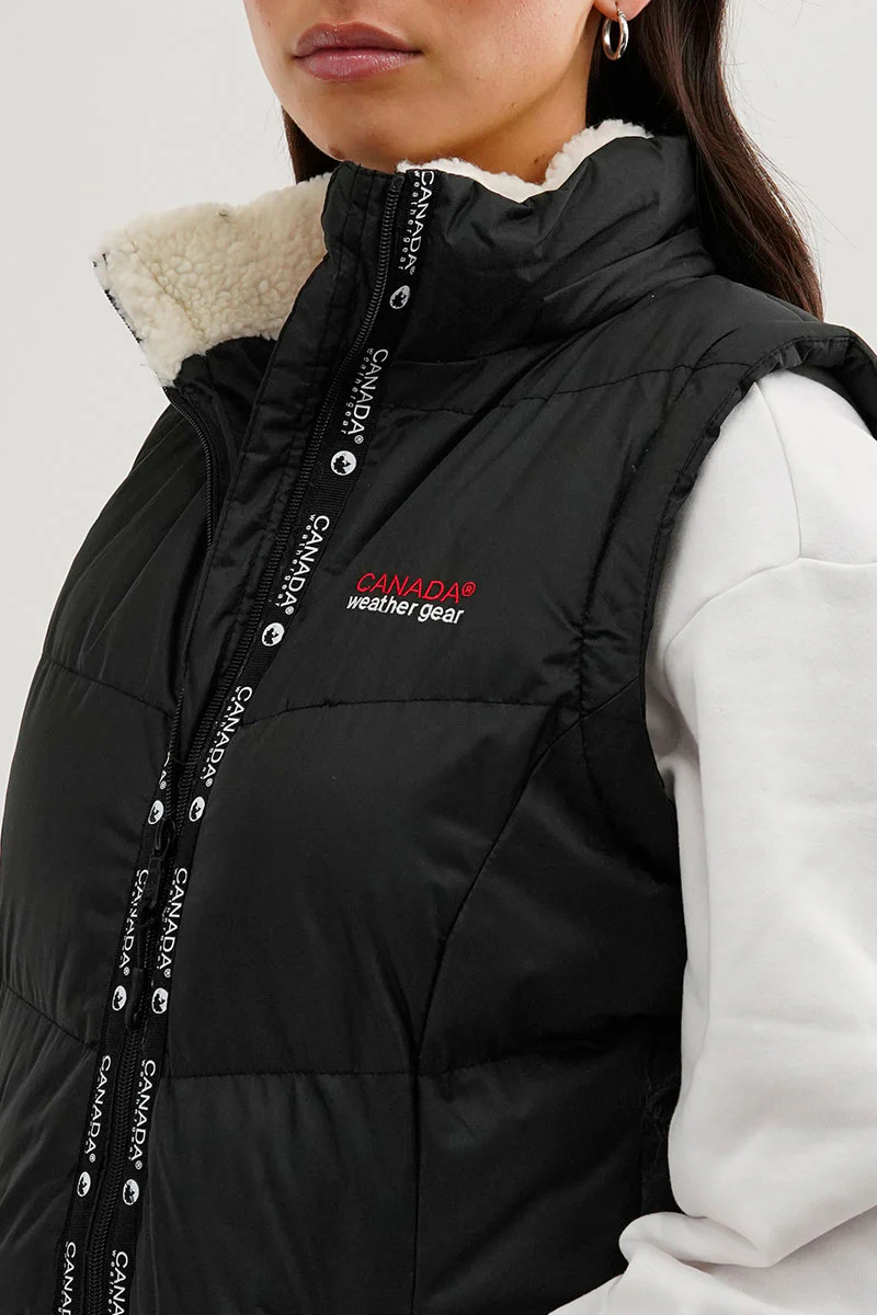 Canada Weather Gear Zip Off Sleeve Parka Jacket - Black - Image 4