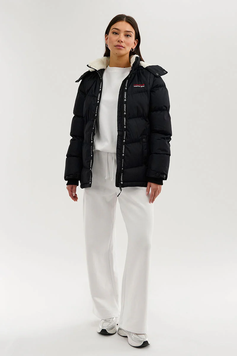 Canada Weather Gear Zip Off Sleeve Parka Jacket - Navy - Image 5