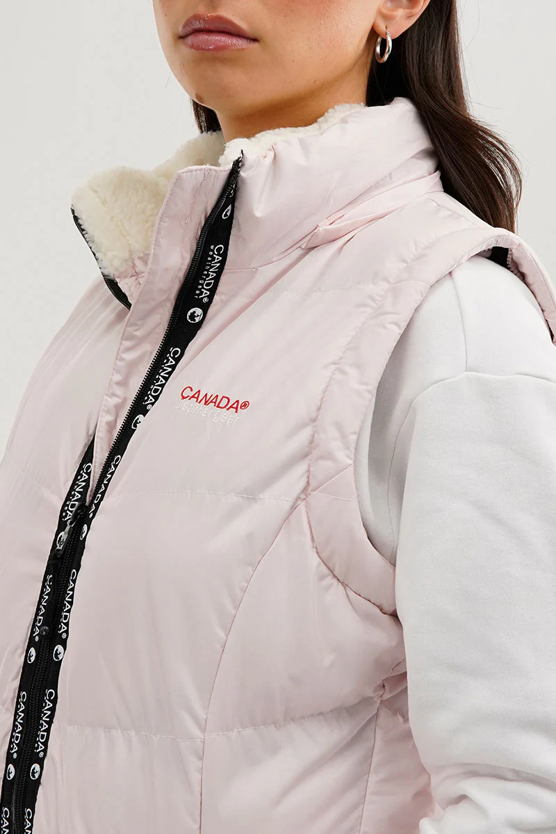 Canada Weather Gear Zip Off Sleeve Parka Jacket - Blush - Image 4