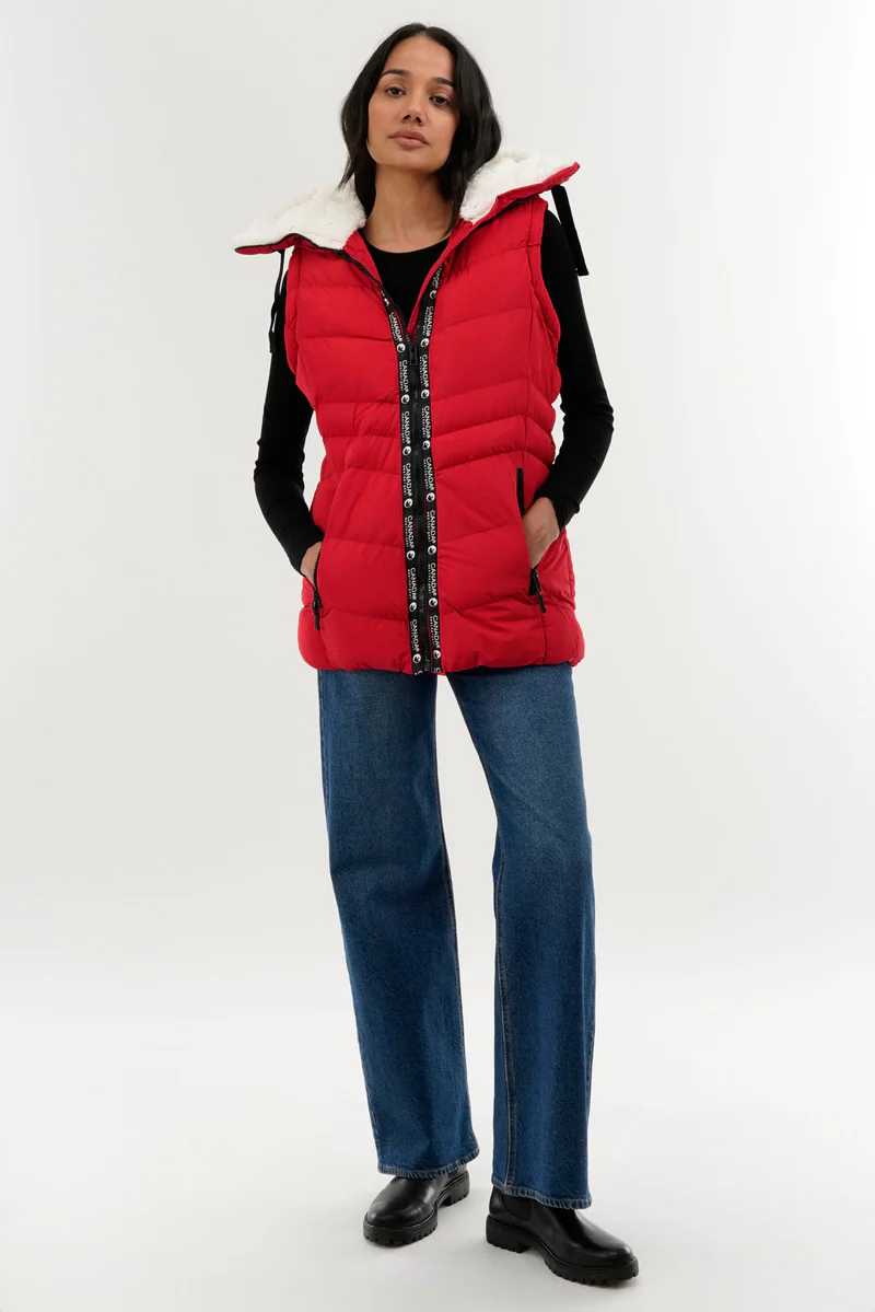 Canada Weather Gear Zip Off Sleeve Bomber Jacket - Red - Image 5