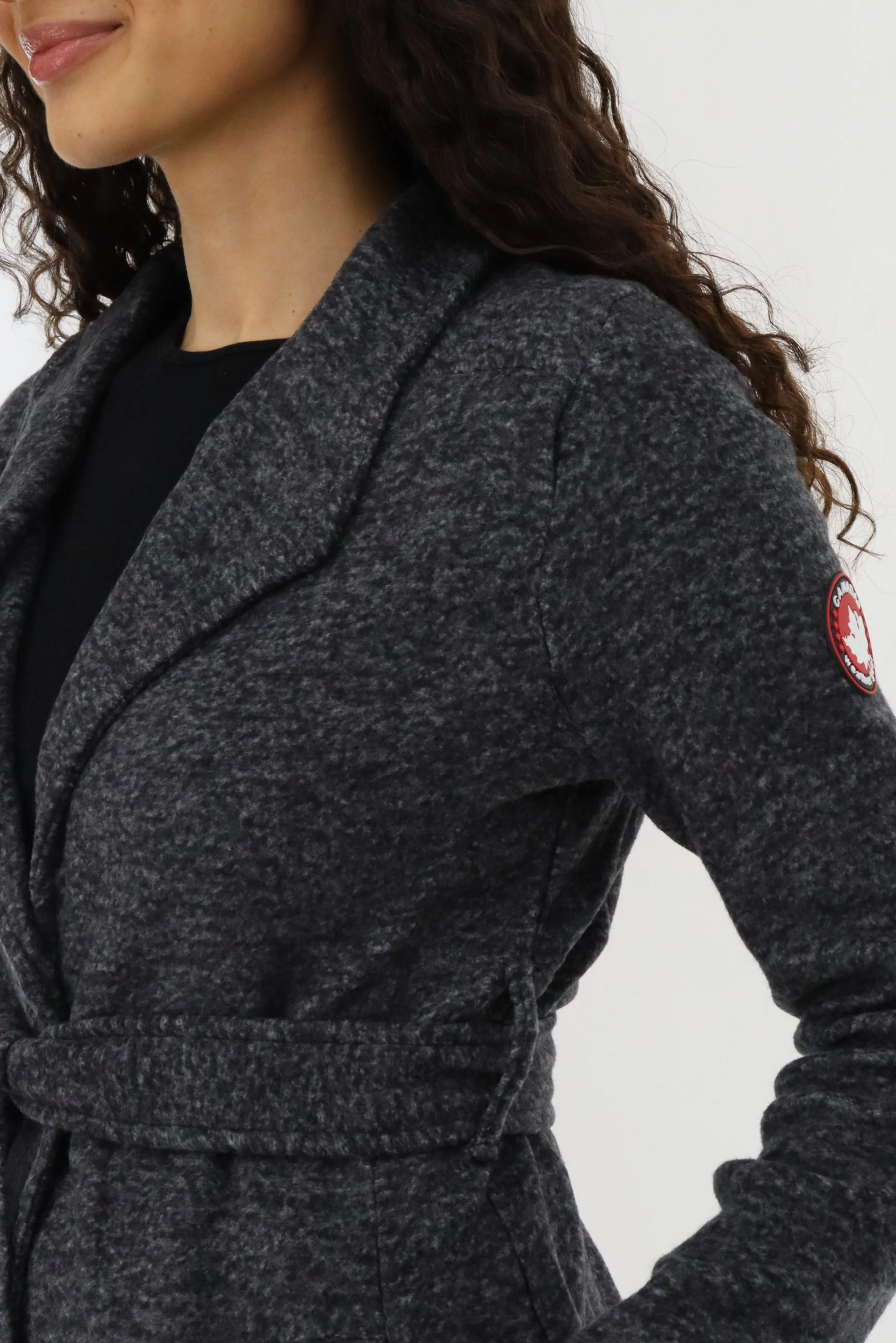 Canada Weather Gear Fleece Wrap Lightweight Jacket - Black - Image 4