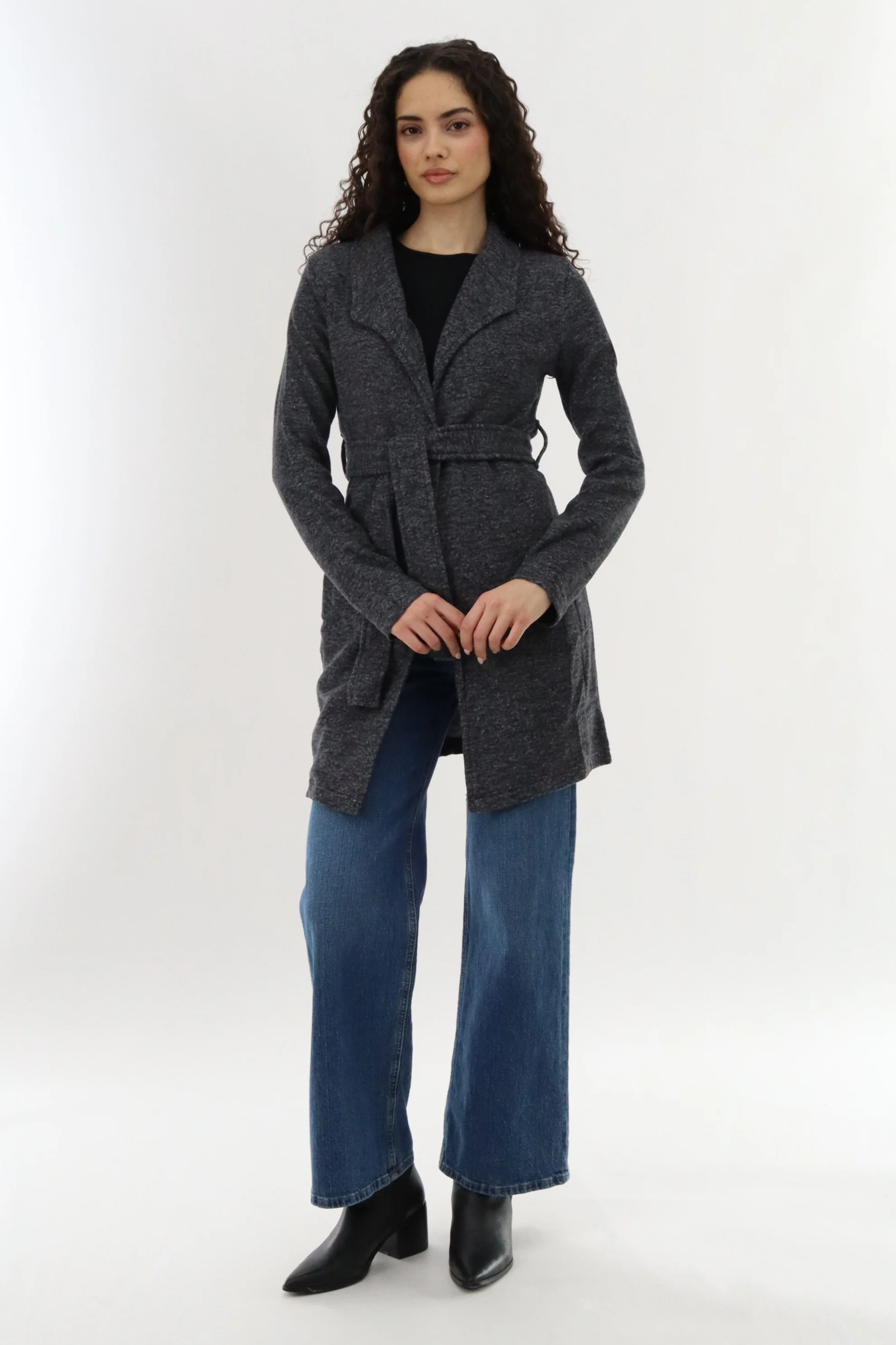 Canada Weather Gear Fleece Wrap Lightweight Jacket - Black - Image 5