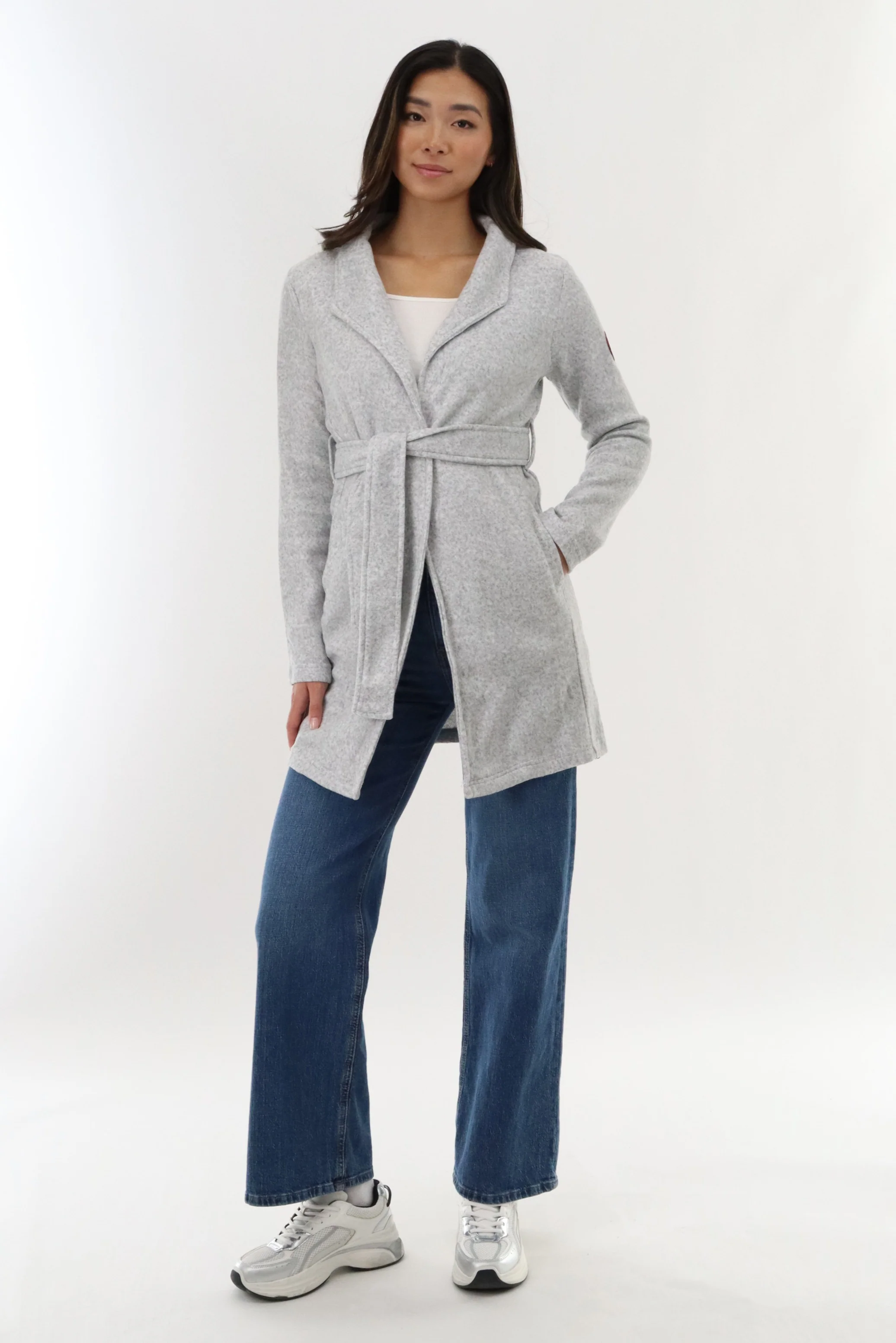 Canada Weather Gear Fleece Wrap Lightweight Jacket - Grey - Image 5