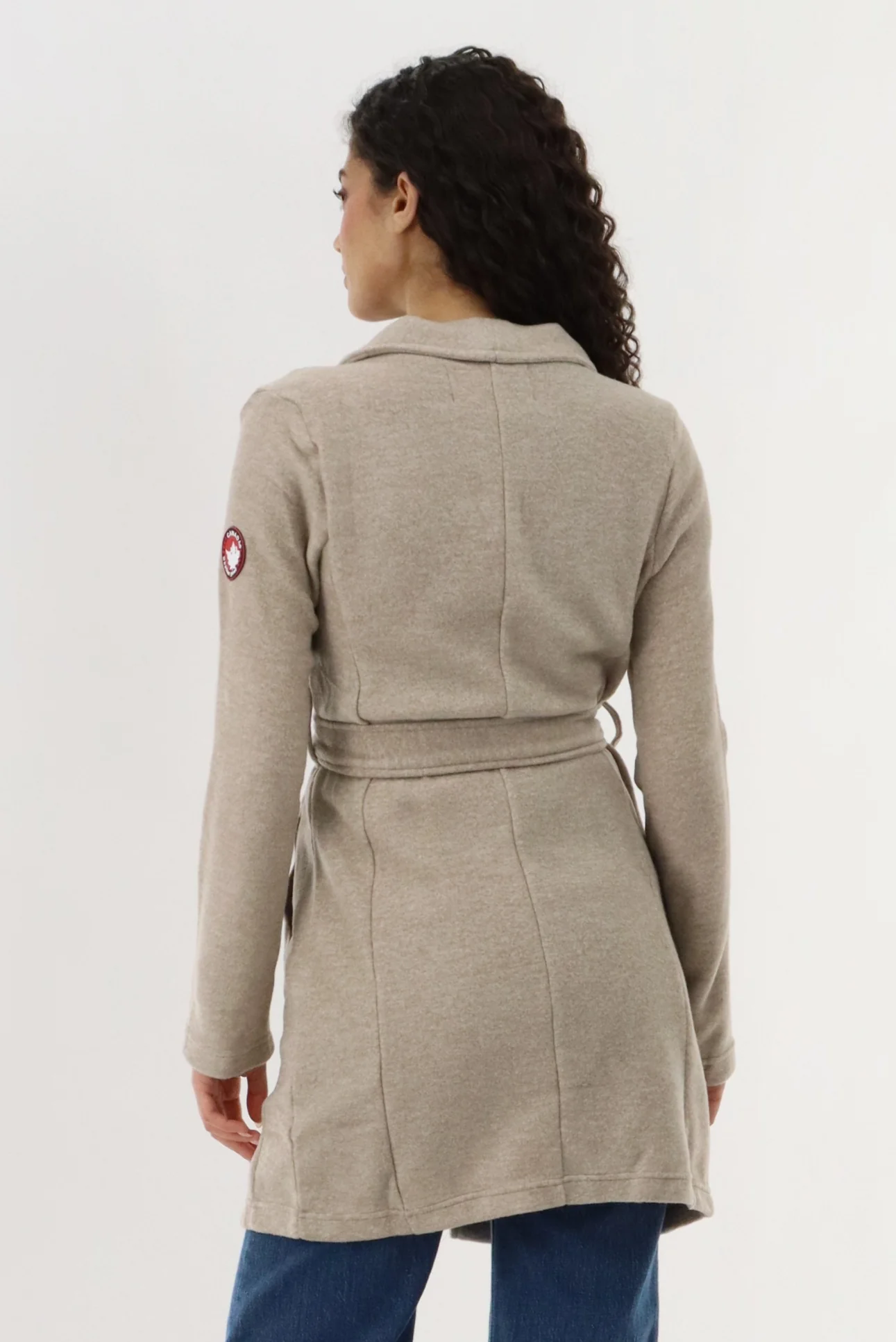 Canada Weather Gear Fleece Wrap Lightweight Jacket - Beige - Image 3