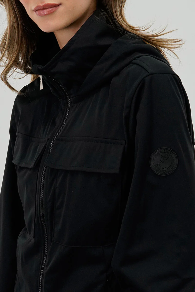 Canada Weather Gear Hooded Utility Lightweight Jacket - Black - Image 4