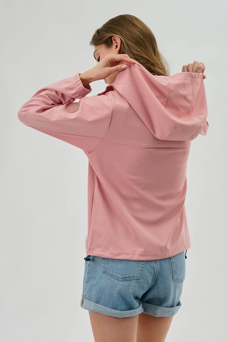 Canada Weather Gear Hooded Utility Lightweight Jacket - Pink - Image 3