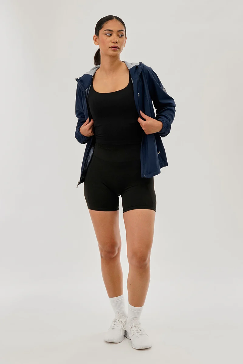 Canada Weather Gear Hooded Zip Up Lightweight Jacket - Navy - Image 5