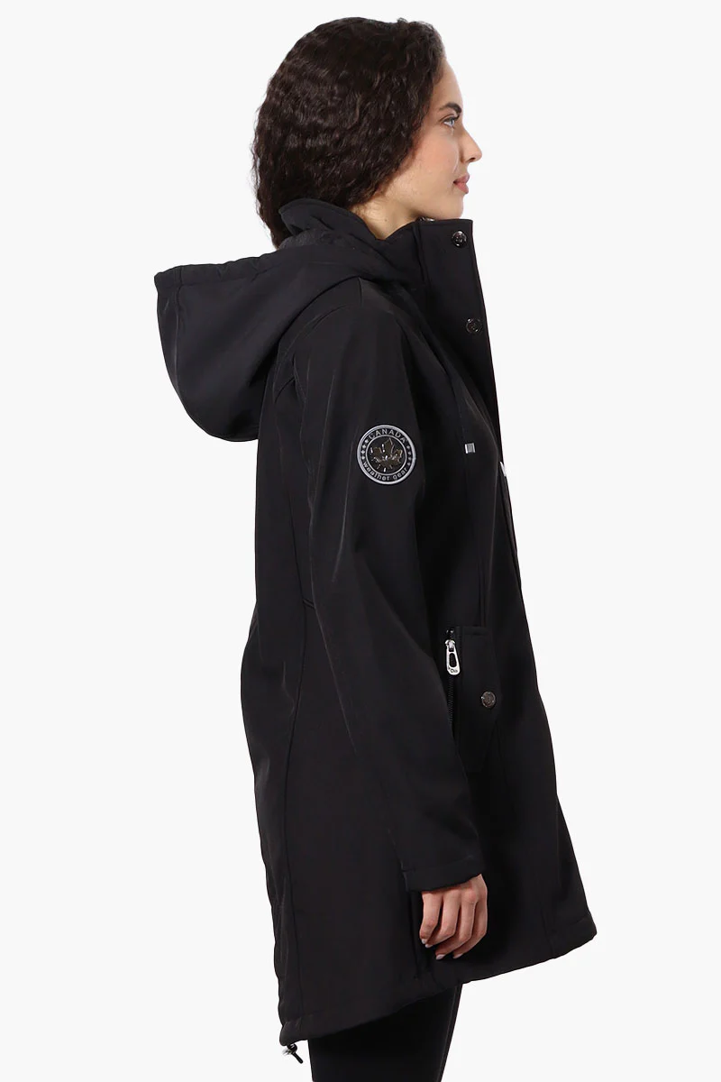 Canada Weather Gear Hooded Soft Shell Lightweight Jacket - Black - Image 2
