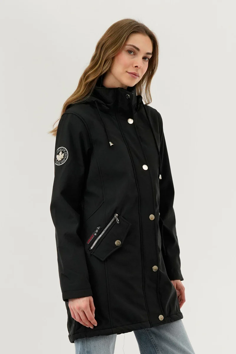 Canada Weather Gear Soft Shell Lightweight Jacket - Black - Image 2